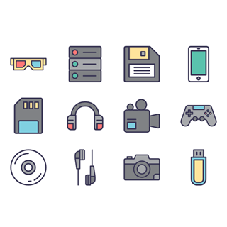 Technology Element Set icon packages