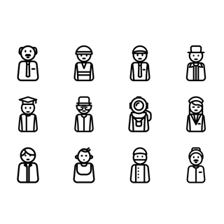 Minimal avatars icon packages