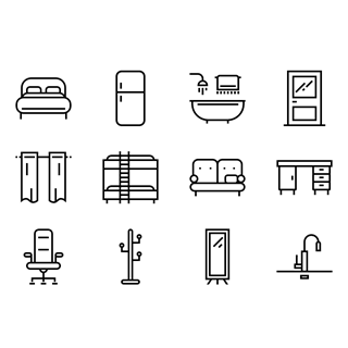 Furniture icons icon packages