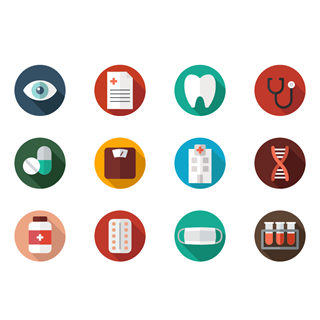 Hospital Set icon packages