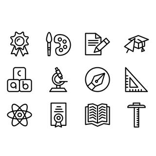 School Icon Set icon packages