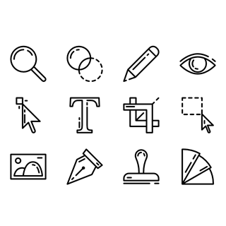 Design tool icons icon packages