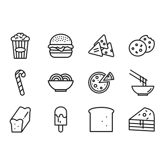 Delicacies icon packages