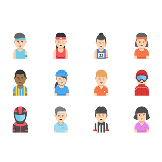 Sport avatar icon packages