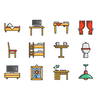 Furniture icon packages
