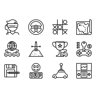 Video game icon packages