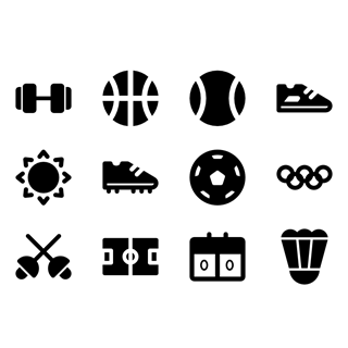 Olympic games Solid icon packages