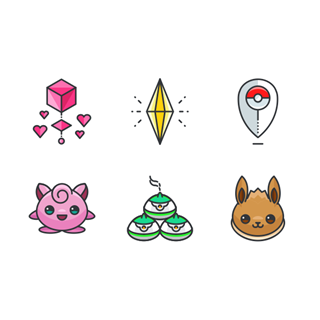 Pokemon Go Vol. 1 icon packages
