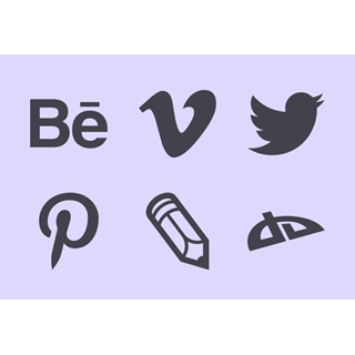 Social Solid icon packages