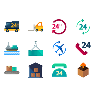 Logistic Delivery icon packages