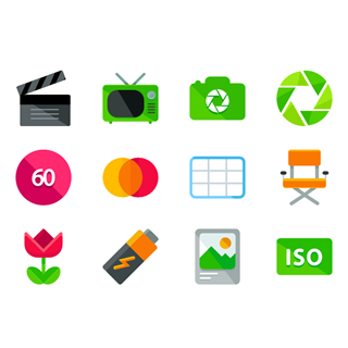 Photography UI icon packages