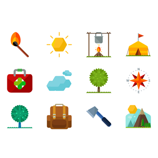 Outdoor icon packages