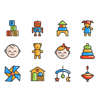 Kids Elements icon packages