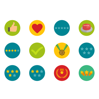 Badges and votes icon packages