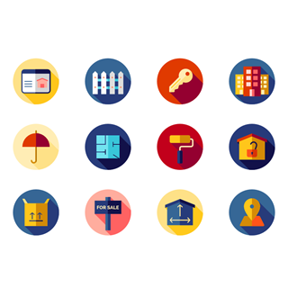 Real State icons icon packages