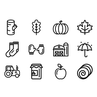 Autumn Elements icon packages