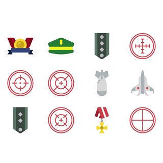 Army badges icon packages