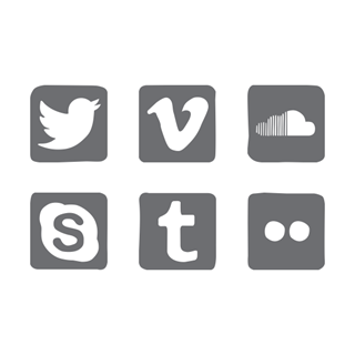 Social Media Set - Doodle icon packages