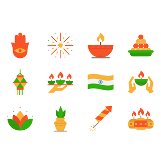 Diwali Elements icon packages