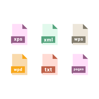 Document file formats icon packages
