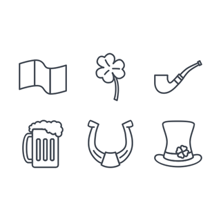 Patrick's Day Outlined icon packages