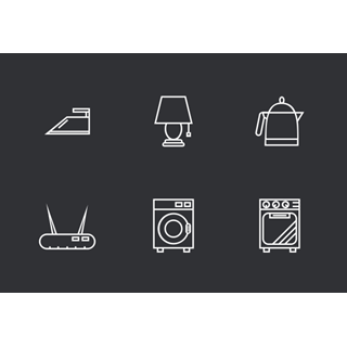 Home Appliances & Furnitures icon packages