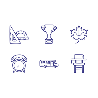 School / Outline Hand Drawn icon packages
