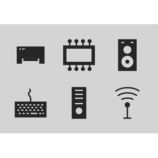 Computer Hardware Hand Drawn vol 1 icon packages