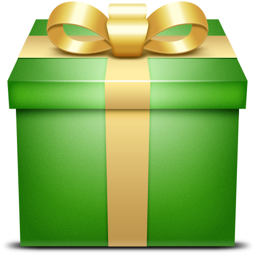 present, gift box, Box, gift, green icon