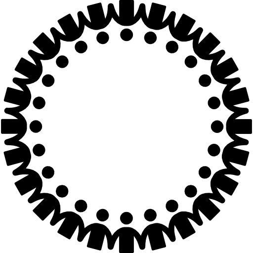Circle, Holding Hands, People, Cooperation, Hand In Hand Icon - 512x512 - png People Holding Hands In A Circle