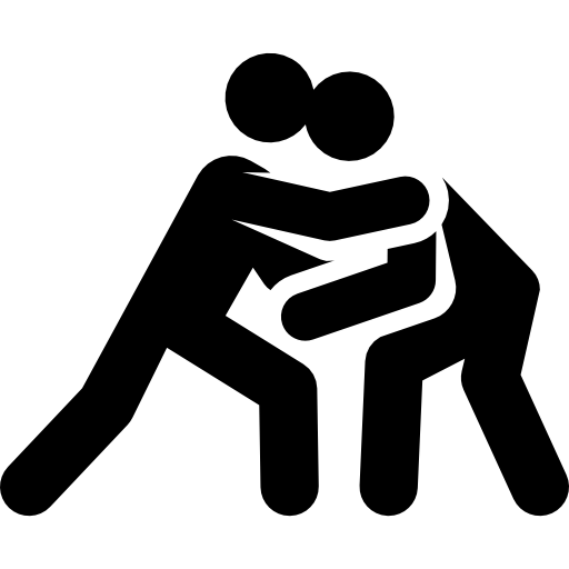 sports, wrestler, fight, sport, stick man, Olympic Games icon