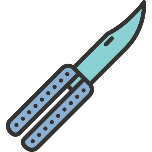 Download Weapons Criminal Knife Blade Weapon Butterfly Knife Icon