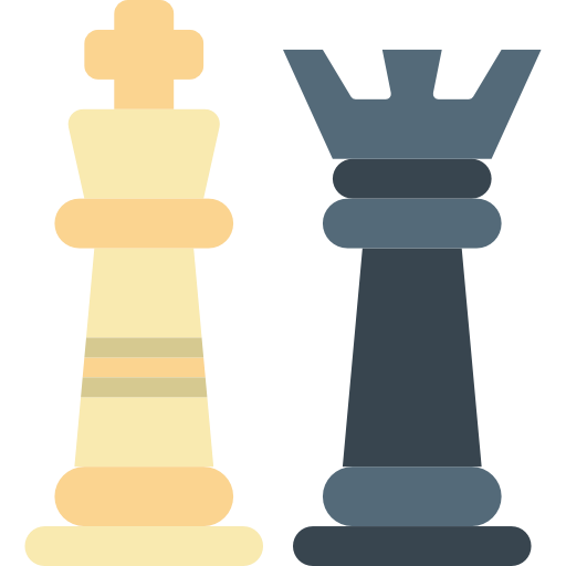 Queen and rook chess pieces isolated. Sports, fitness and game symbol icon.  3d Render illustration. 27314378 PNG