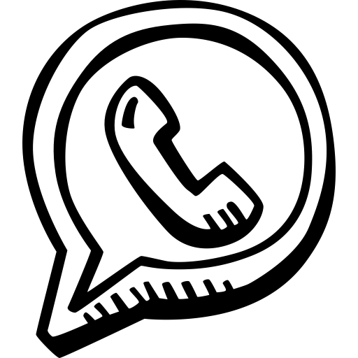 social media, Whatsapp, Social, hand drawn icon