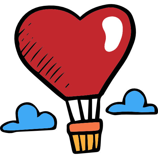 Download Valentines Day, hot air balloon, transportation, romantic ...
