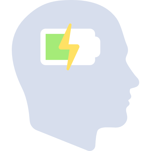 Battery, people, head, Brain, mind, productivity, Seo And Web icon