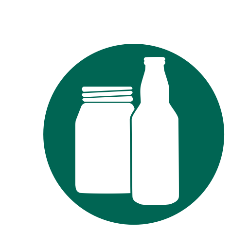 recycling, kitchen, jars, glass, bottles, Bottle, glass recycling icon