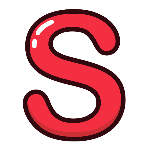 letters, Letter, red, S, Alphabet icon