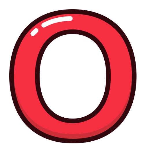 O, Letter, red, Alphabet, letters icon