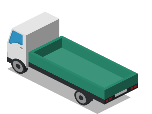 Back Farm Rural Lorry Truck Vehicle Icon