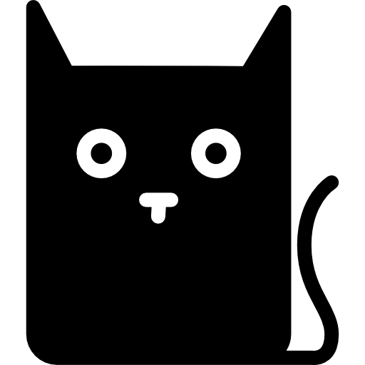 Cartoons, Cat, Rectangular, rounded, Cats, Animal, Animals, head, Cartoon  icon