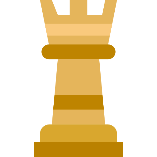 Queen and rook chess pieces isolated. Sports, fitness and game symbol icon.  3d Render illustration. 27314378 PNG