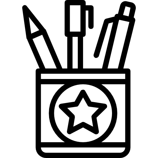 Logo Pencil Case Blackwhite